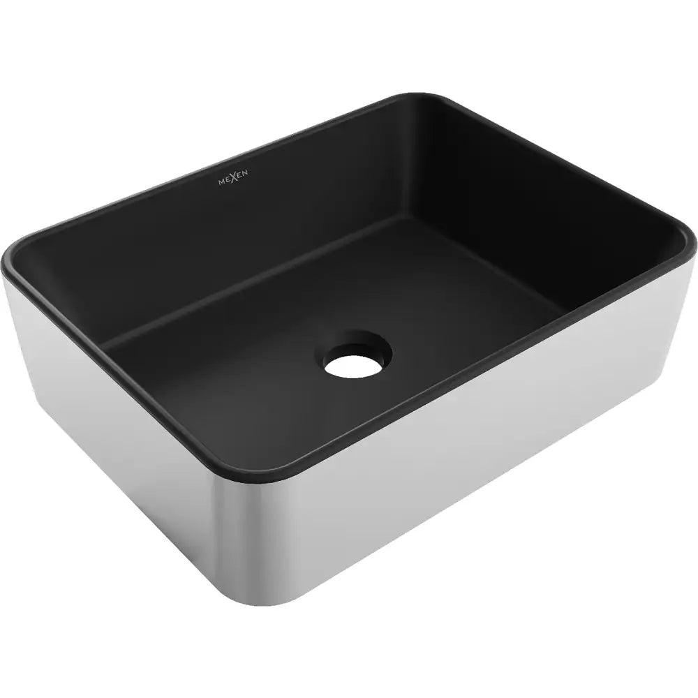 Mexen Catia Servant for Montering på Benkeplate 48x37 Cm Matt Svart/sølv –
