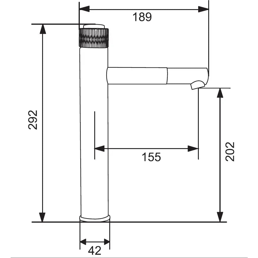 Mexen Diamond Høy Servantbatteri Svart/gull - 71510-.