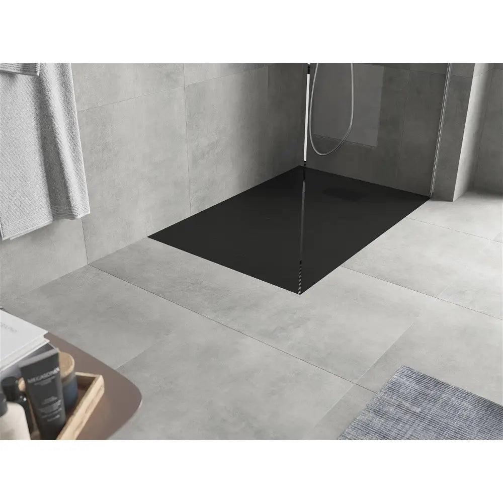 Mexen Hugo Rektangulært Smc-dusjbrett 120x90 Cm Svart med Svart Deksel - 42709012-b