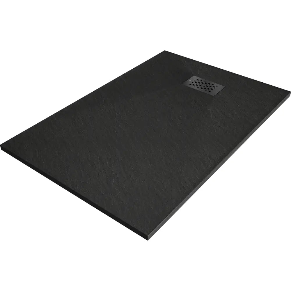 Mexen Hugo Rektangulært Smc-dusjbrett 120x90 Cm Svart med Svart Deksel - 42709012-b