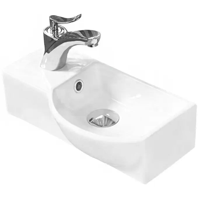Mexen Hugo Servant for Montering på Benkeplate Høyre 40x22 Cm Hvit - 21254000r