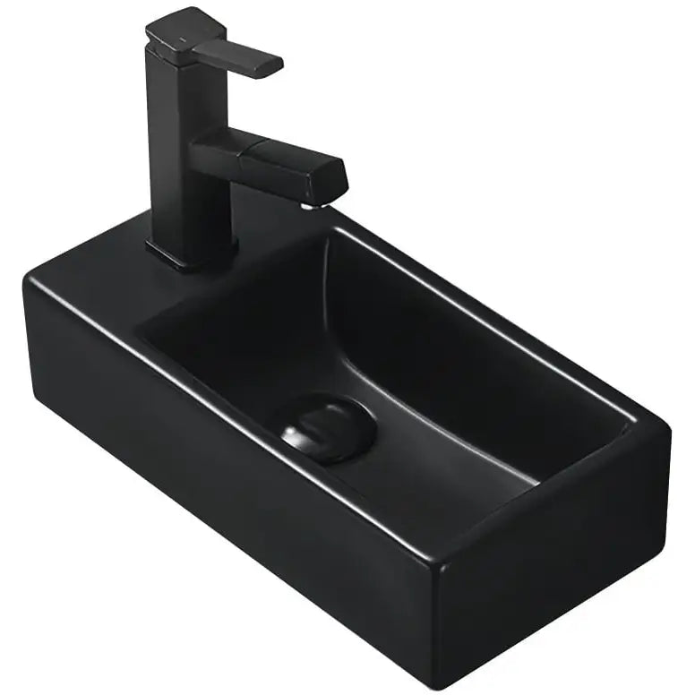 Mexen Inez Overflatemontert Servant Høyre 41x21 Cm Matt Svart - 21484085r