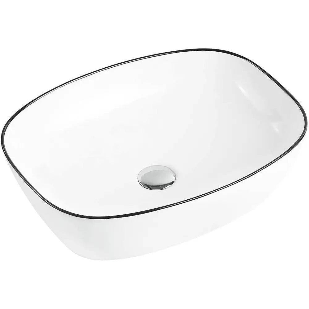 Mexen Lita Servant til Montering på Benkeplate 49x37 Cm Hvit/svart