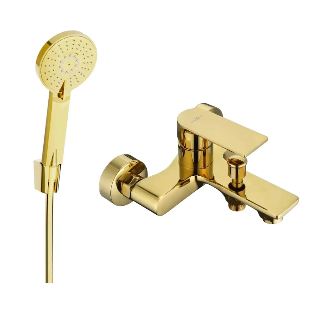Mexen Royo R40 Badekarkran med Dusjsett Gull - 7223r40-.