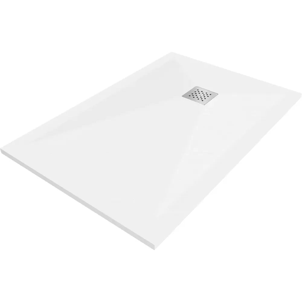 Mexen Stone + Kompositt Rektangulært Dusjkar 130x90 Cm Hvitt
