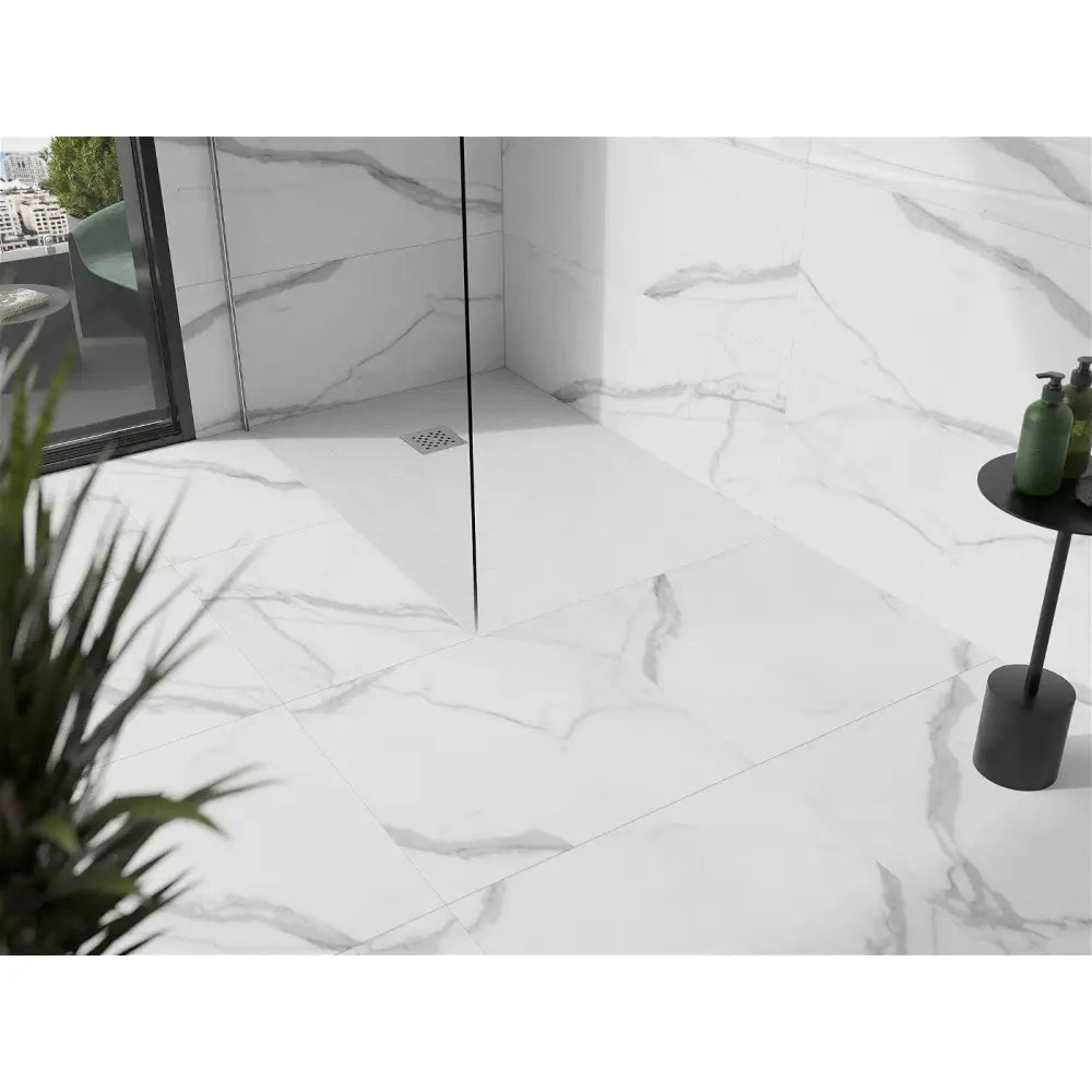Mexen Stone + Kompositt Rektangulært Dusjkar 130x90 Cm Hvitt