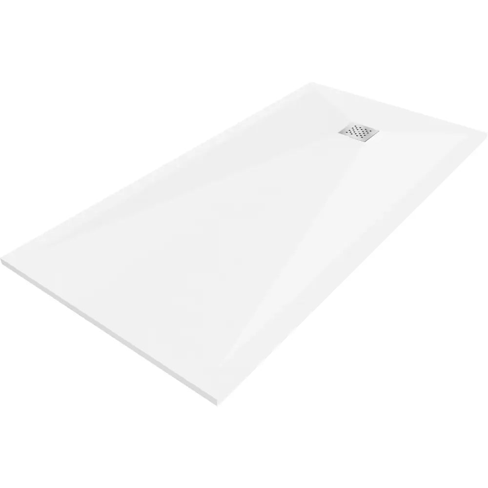 Mexen Stone + Rektangulært Kompositt Dusjbrett 160x70 Cm Hvitt