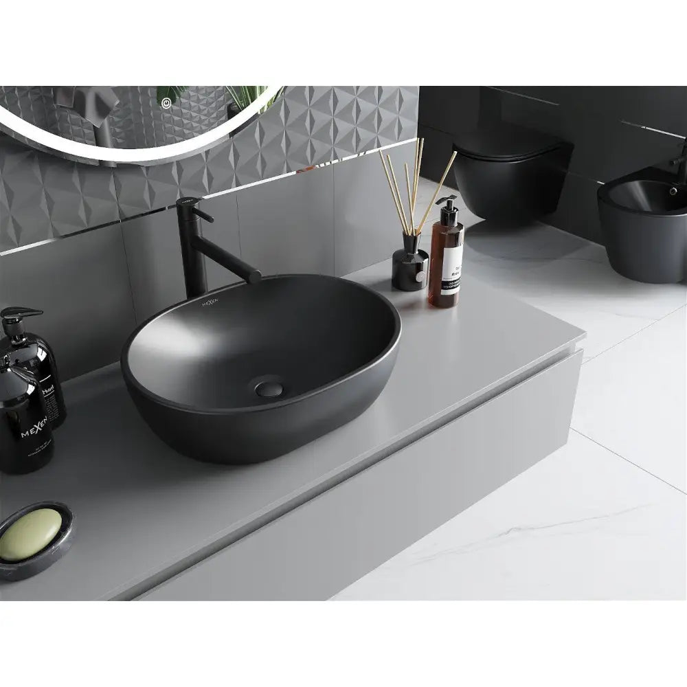 Mexen Viki Servant til Benkeplate 48x35 Cm Matt Svart