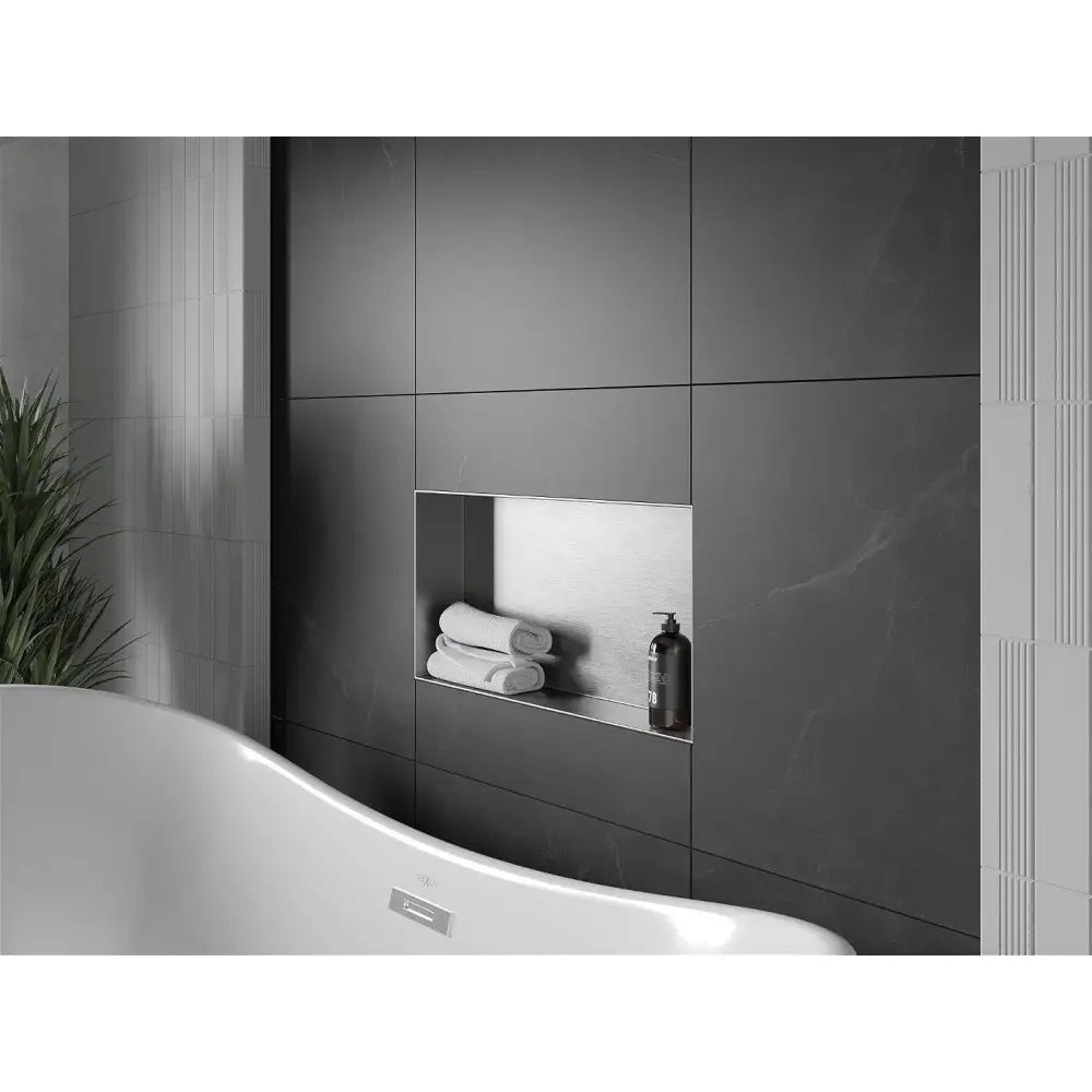 Mexen X-wall-nr Nisjehylle uten Flens 60x30 Cm Rustfritt Stål