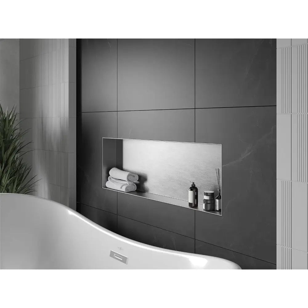 Mexen X-wall-nr Nisjehylle uten Flens 90x30 Cm Rustfritt Stål