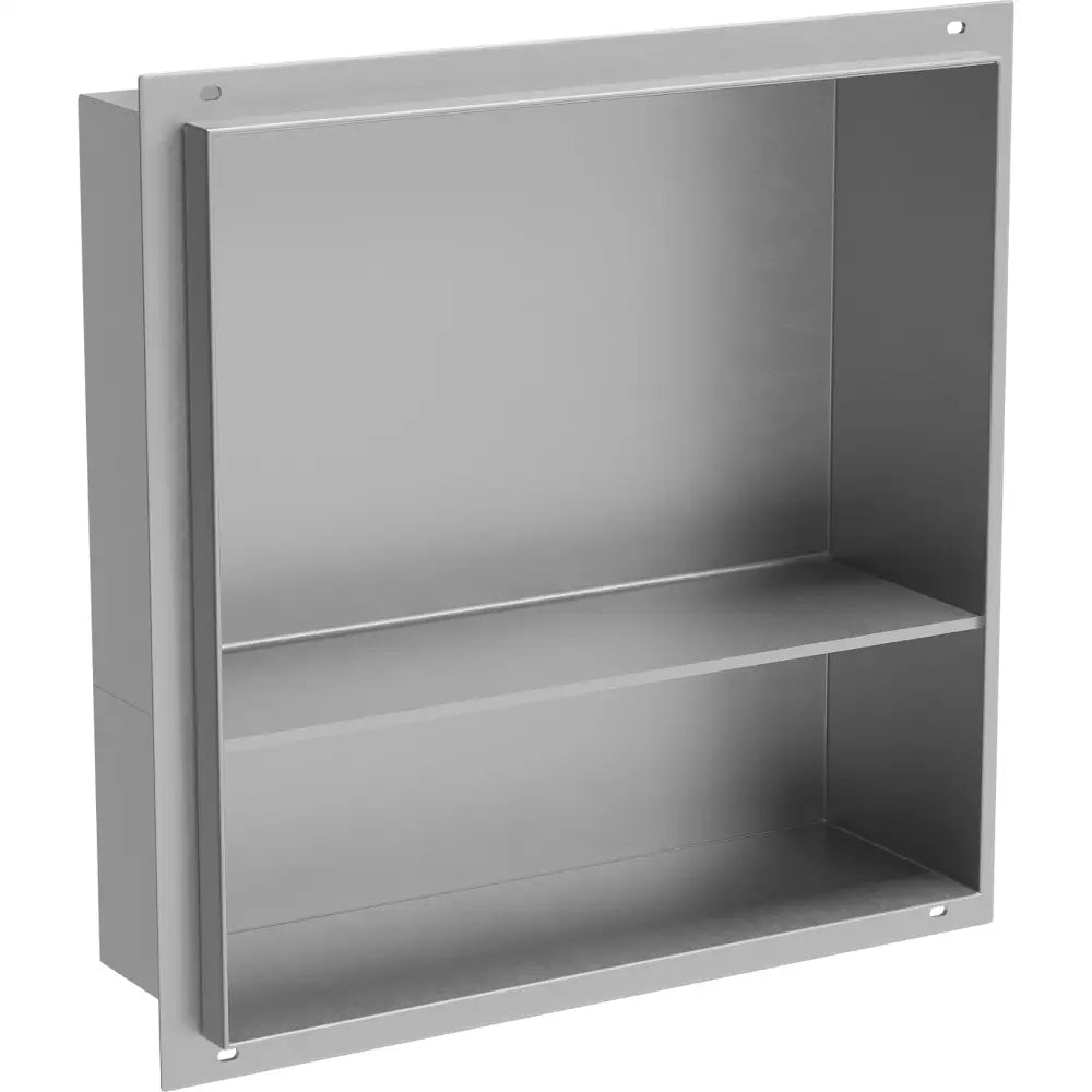 Mexen X-wall-nr Nisjehylle uten Flens med Hylle 30x30 Cm Rustfritt Stål - 1911303010s