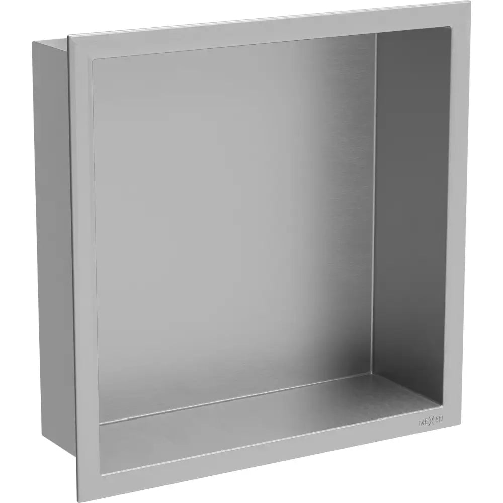 Mexen X-wall-r Nisjehylle med Kant 30x30 Cm Rustfritt Stål