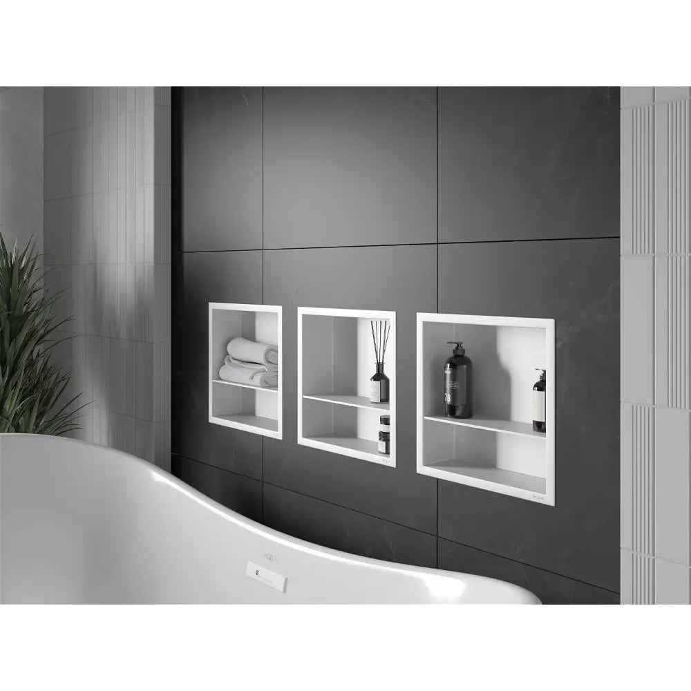 Mexen X-wall-r Nisjehylle med Kant og Hylle 30x30 Cm Hvit - 1920303010s