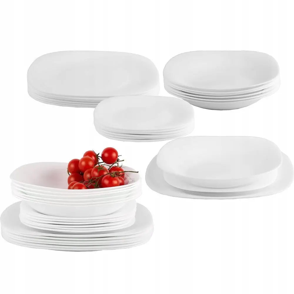 Middagsservise Sett med Tallerkener for 12 Personer Bormioli Rocco Parma 36 Stk.