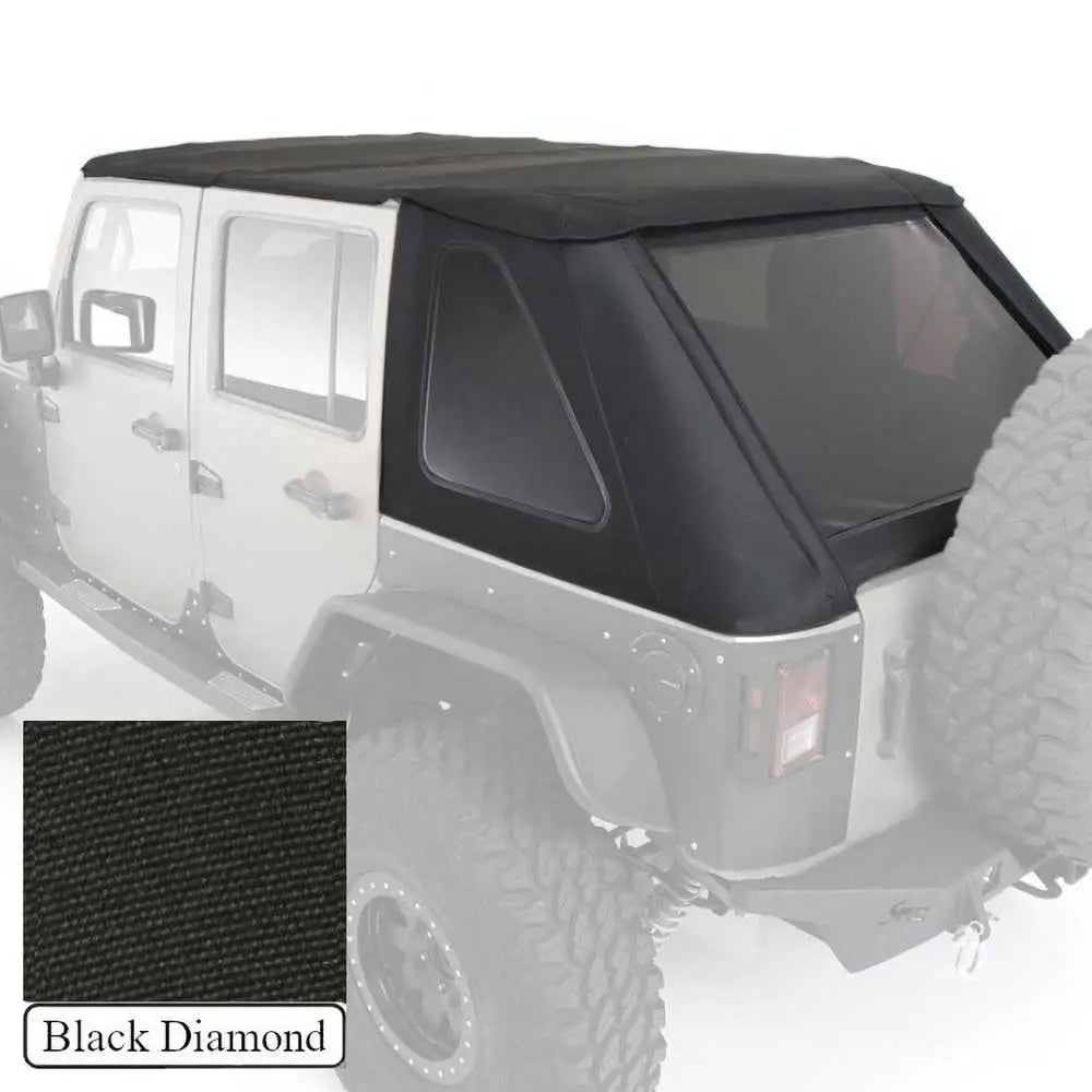 Myk Topp Slant Svart Diamant Smittybilt - Jeep Wrangler Jk 4 d 07-18