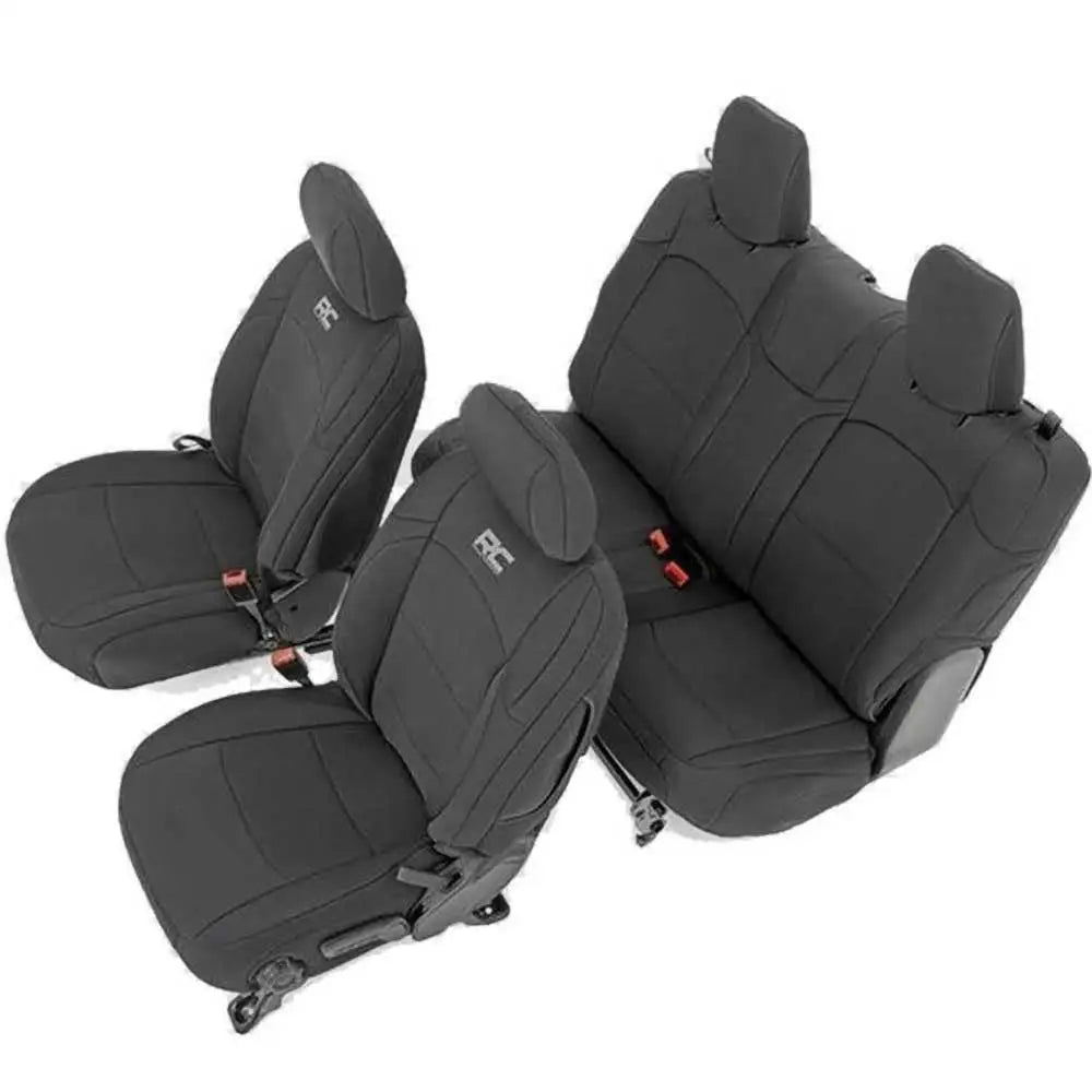 Neopren Svart Setetrekksett - Jeep Wrangler Jl 2d 18-