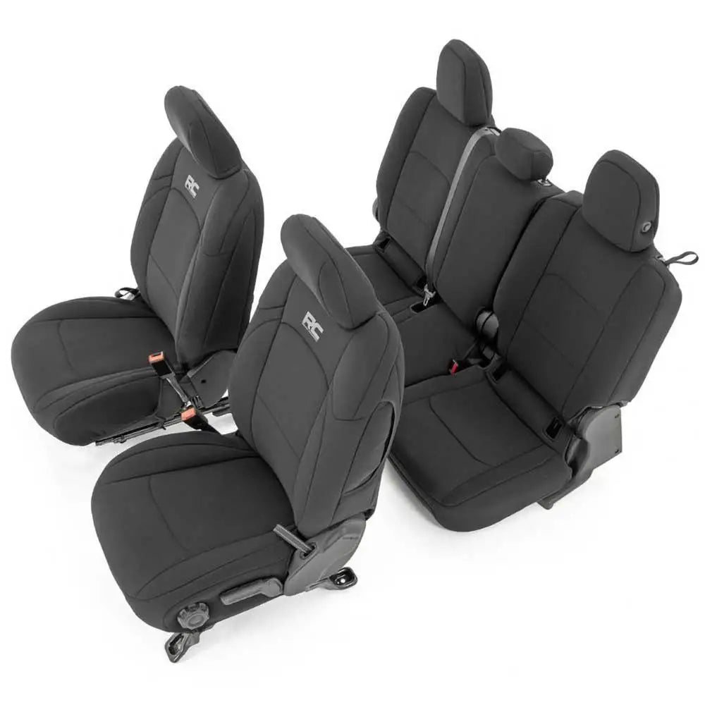 Neoprene Svarte Setetrekk Rough Country - Jeep Gladiator Jt 20-