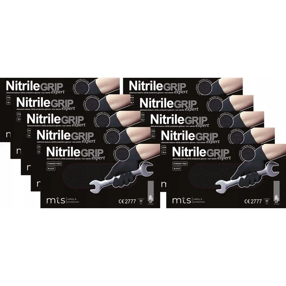 Nitrilegrip Svarte Nitrilhansker Beskyttende Størrelse Xl (500 Stk)