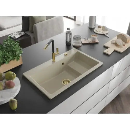 Omar Kjøkkenvask 1 Kum 800x480 Mm Beige - 6520801005-69-g