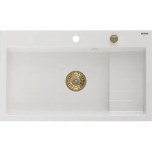 Omar Kjøkkenvask 1 Kum 800x480 Mm Hvit - 6520801005-20-g