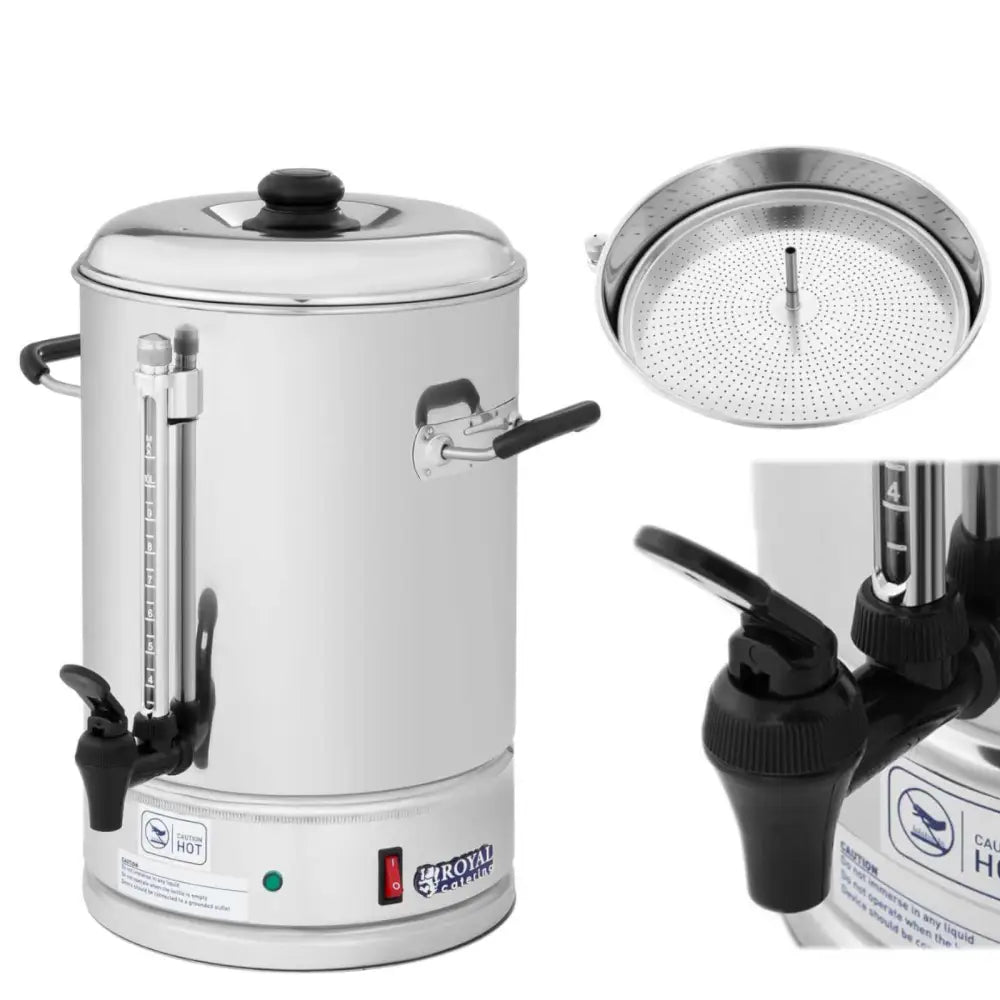 Perkolator Drikkebrygger av Rustfritt Stål 1500w 10l