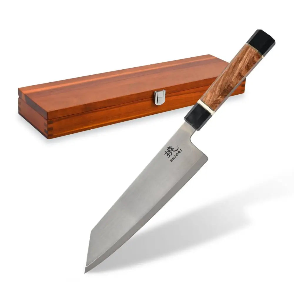 Raffinert Kokkekniv Shiori 撓 Nubari Sifu fra Japansk Stål Zdp-189