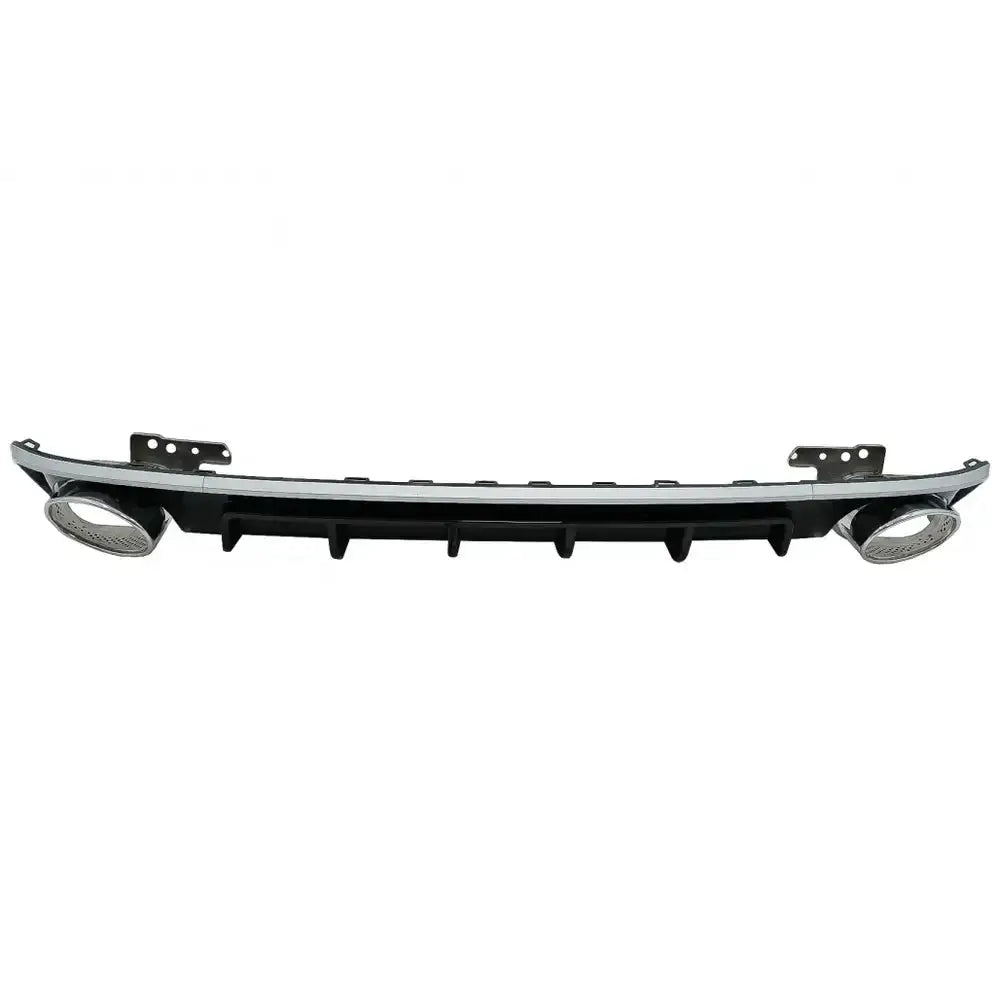 Diffuser med Tips Audi A6 C8 4k Avant Sedan (2018-up) Rs6 Design Silver