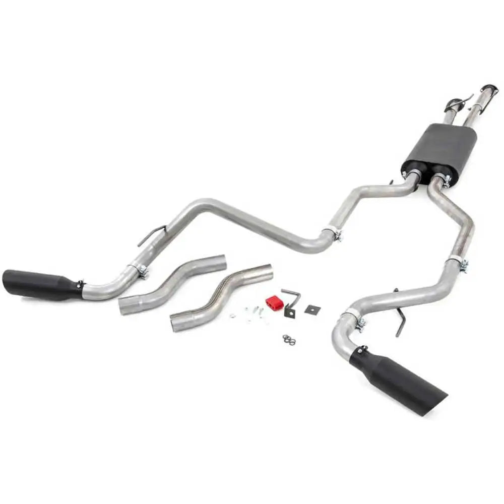Rough Country Cat Back - Toyota Tundra 09-14 Dobbel Eksos