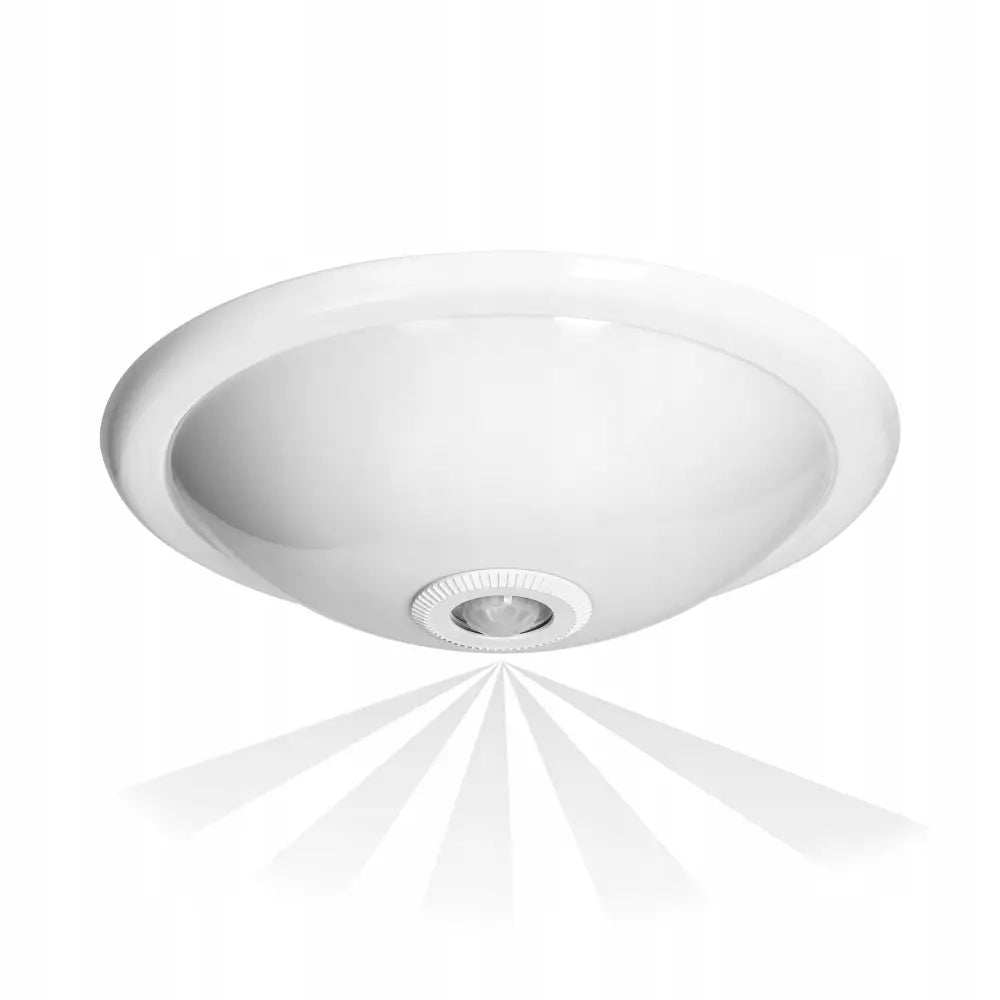 Rovo Pc Taklampe med Bevegelsessensor 360° 2x40w E27 Ip20 Hvit