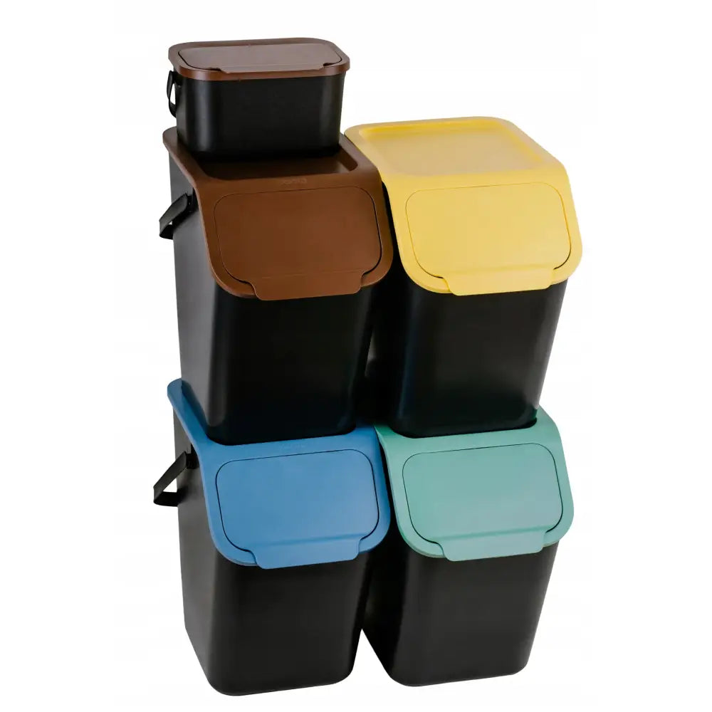 Sett med 4 Avfallsbøtter for Sortering + Bini Bio 4,5l