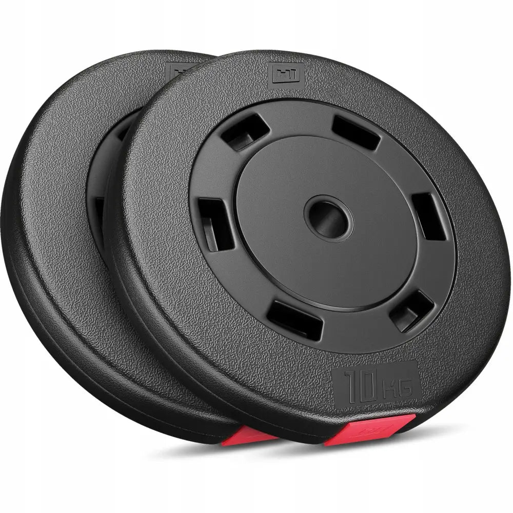Sett med Bitumen Vektskiver Komposittvekter Platevekter 2x10kg