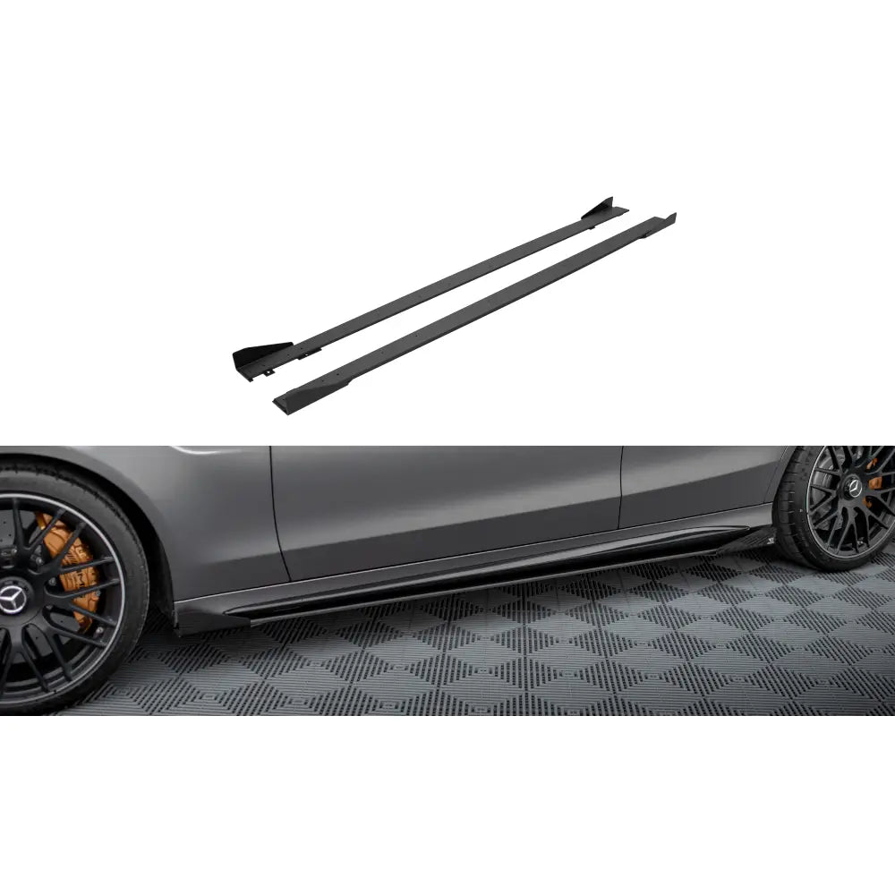 Sideskjørt Street Pro + Flaps Mercedes-amg C63 Sedan / Estate W205 Facelift