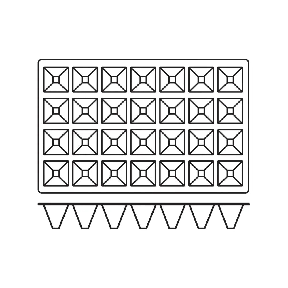 Silikonform uten Klebrig Belegg for Baking - Pyramide Gn 1/1 av Hendi