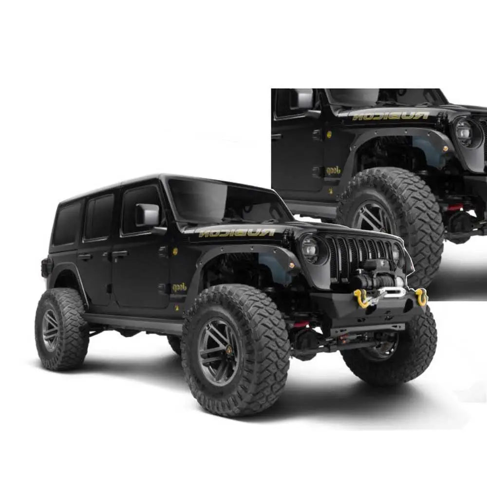 Skjermbreddere for Front- og Bakskjermer fra Bushwacker Trail Armor - Jeep Wrangler Jl 2 d 18-