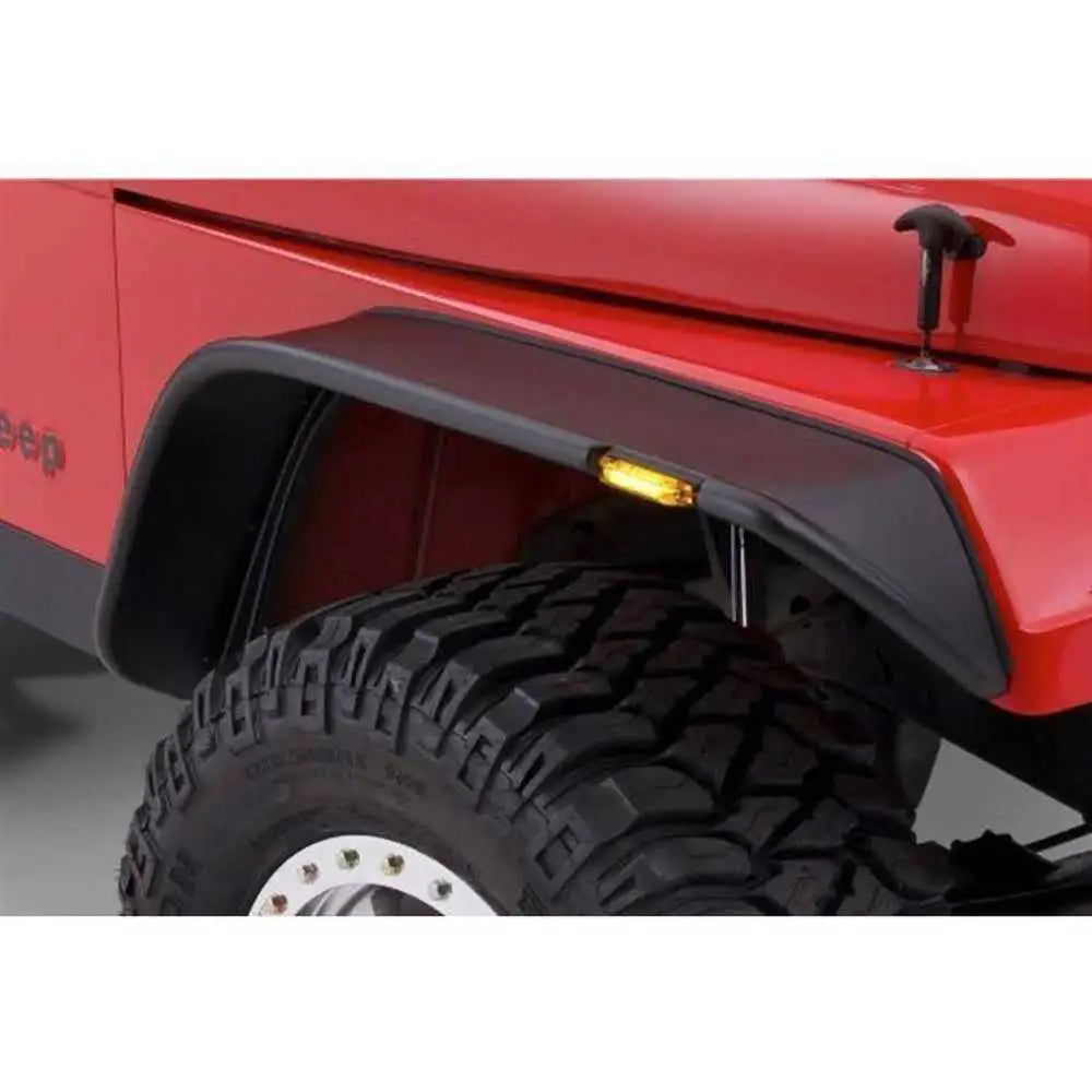 Skjørtutvidelser Foran og bak Bushwacker Flat Style - Jeep Wrangler Yj 87-95