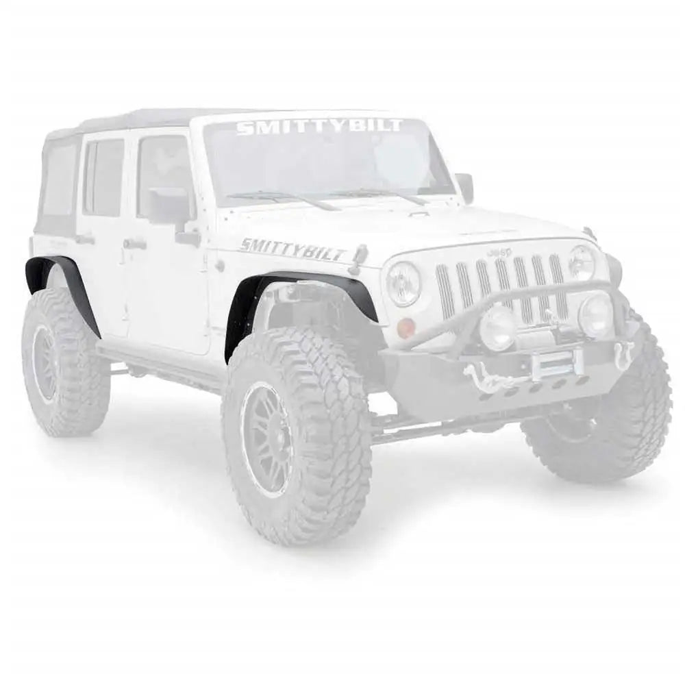 Smittybilt Xrc Rustning Kotfløyutvidelser - Jeep Wrangler Jk 2 d 07-18