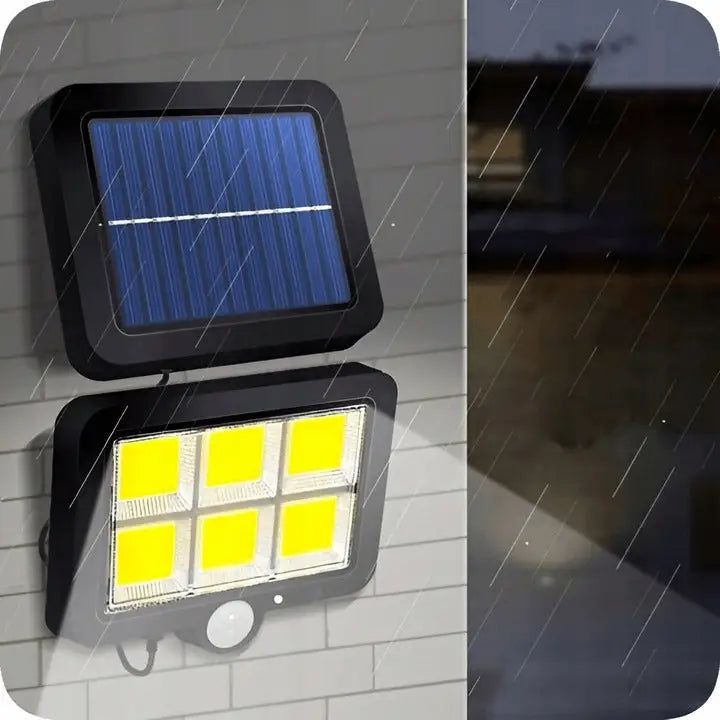 Solcellelampe med Bevegelsessensor og Skumringssensor Led Cob Intmix