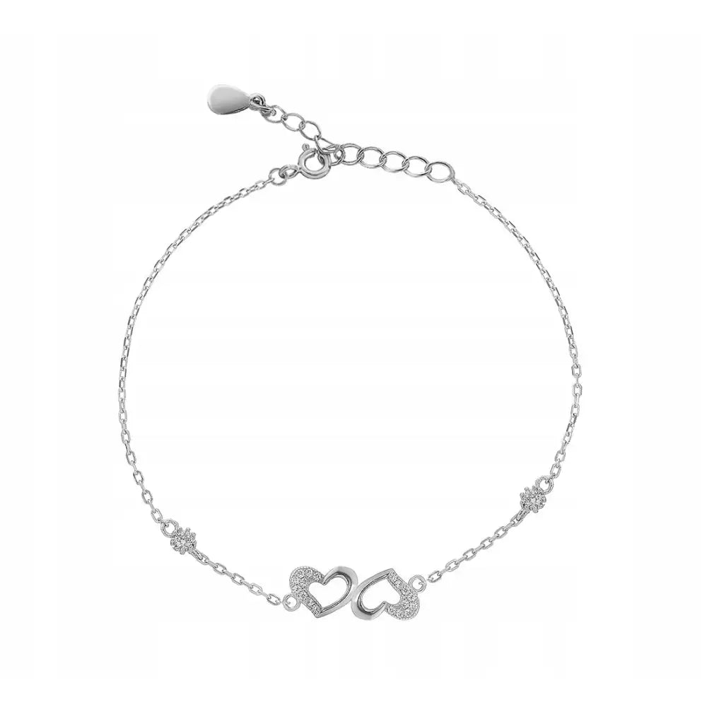 Armbånd Dame 925 Hjerte med Charms + Gratisprodukter