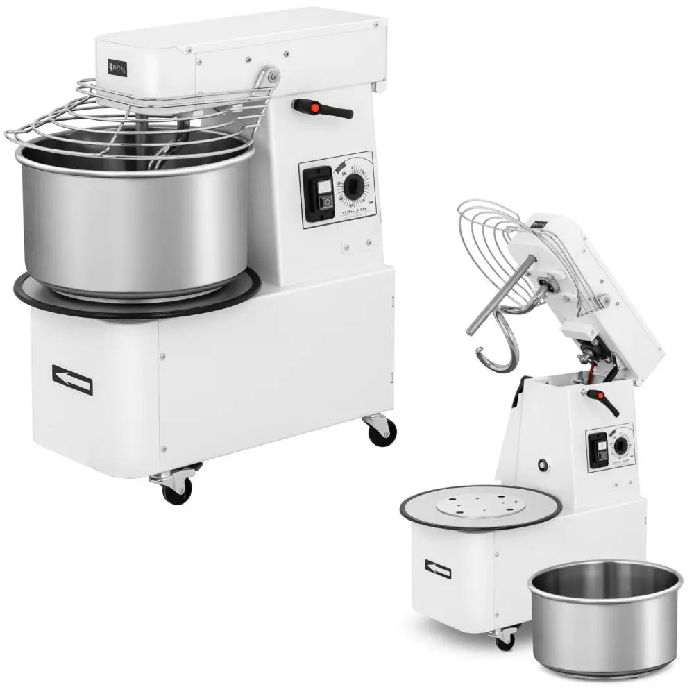 Spiralkrok Mikser for Deig med Avtakbar Bolle 22 l 56 Kg/t 750 w fra Italy