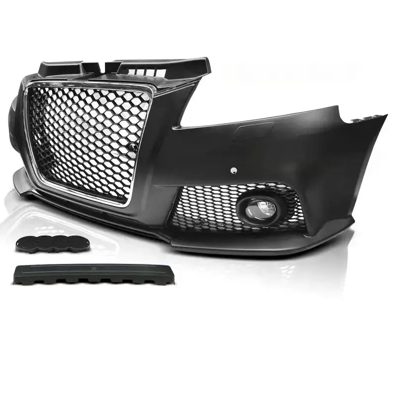 Støtfanger Foran Audi A3 08-12 Rs Style Chrome Black Pdc