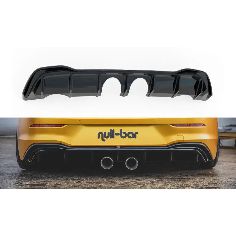 Støtfangerskjørt Valance bak (r32 Look) With Exhaust Vw Golf 8