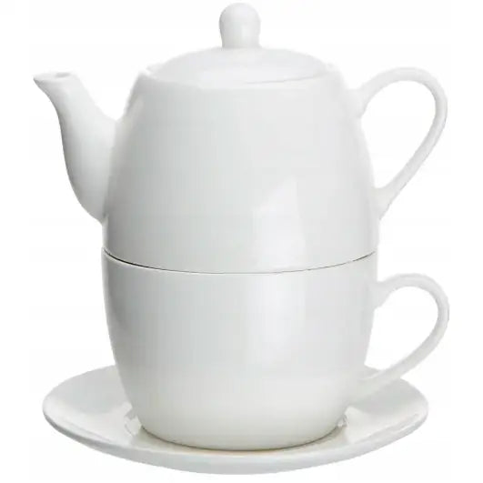 Tekanne med Kopp fra Altom Design Regular Porselen 400 Ml X2