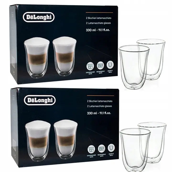 Termokopper Delonghi til Kaffe Latte og Te 4 x 330 Ml