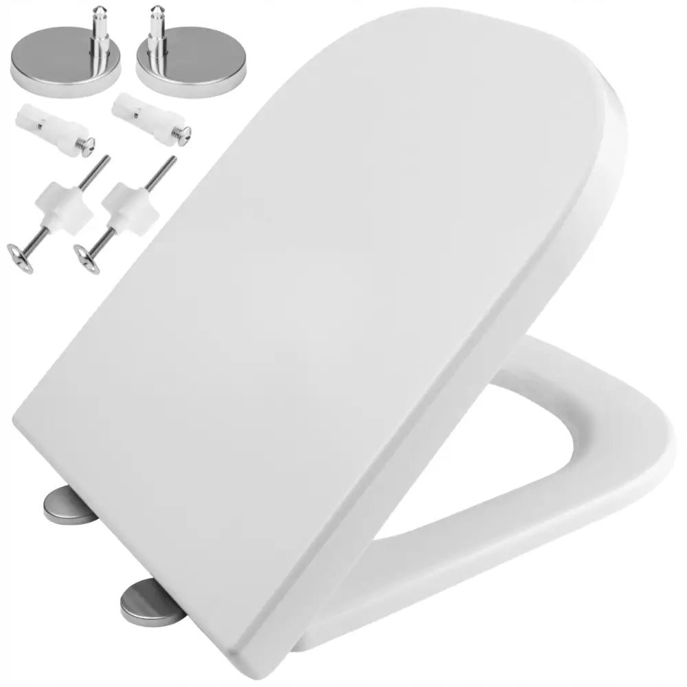 Toalettsete med Soft-close og Quick-release i Duroplast for Roca Gap