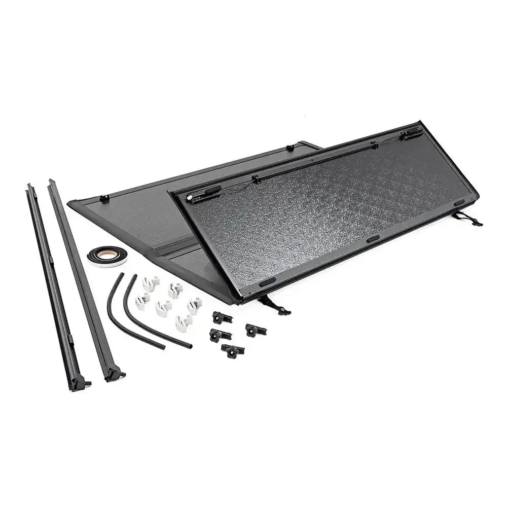 Tøff Tri-fold Flip opp Hardt Deksel for Gmc Sierra 1500 19-