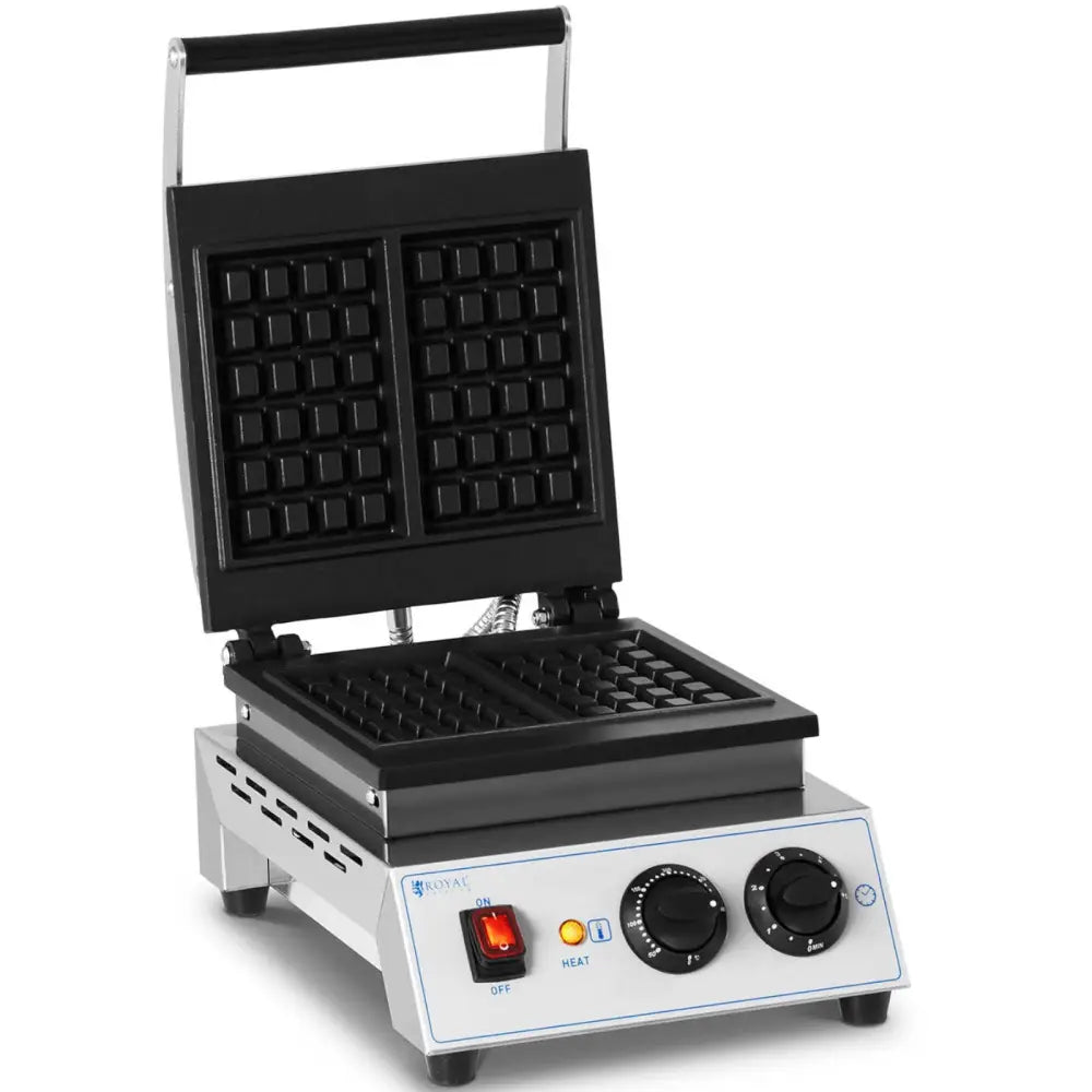 Vaffeljern Rektangulær for 2 Vafler 170 x 210 Mm Teflon 1500 w