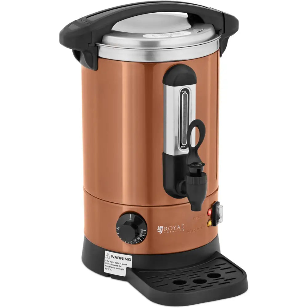 Vannkoker med Dobbeltvegget Kar og Dryppestativ 6,1 l 1500 w Oransje