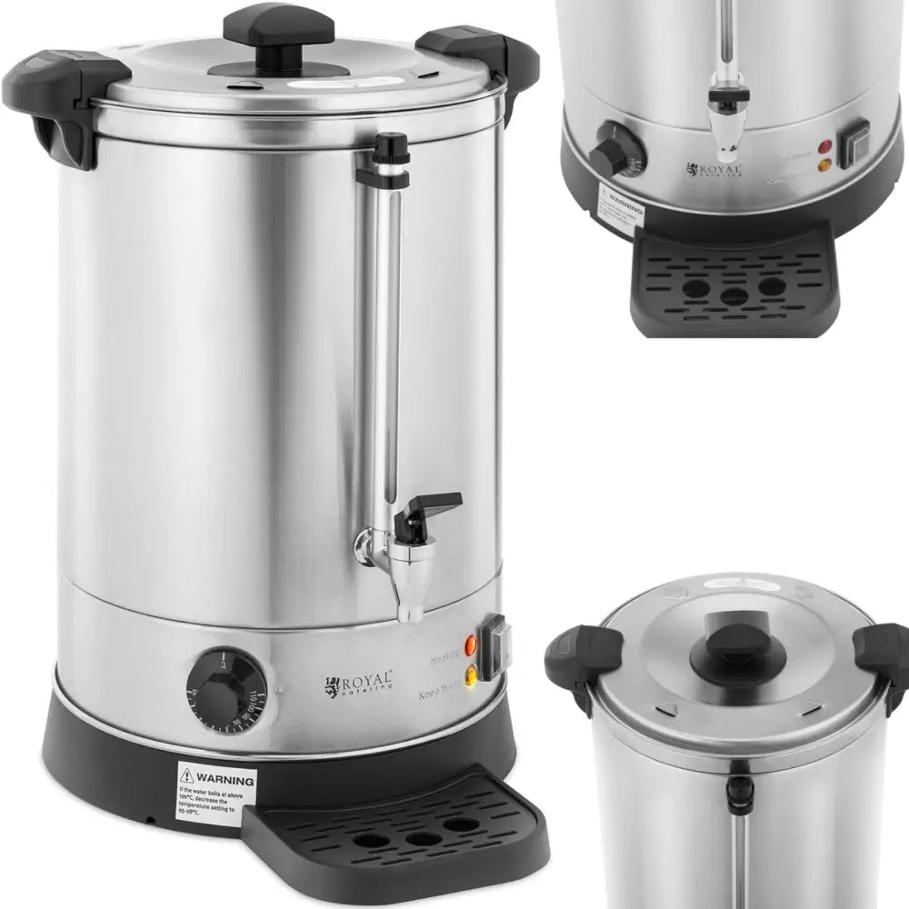 Vannkoker med Doble Vegger og Dryppbrett 13,5 l 2500 w Sølv