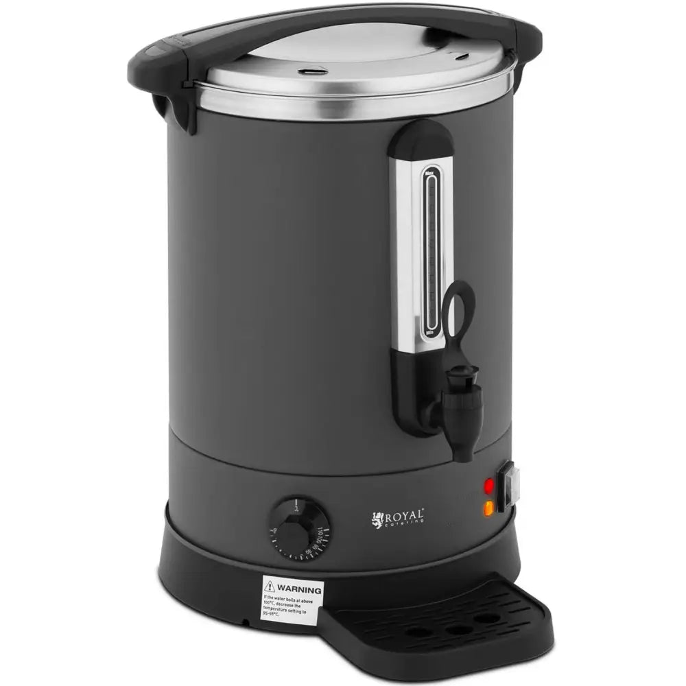 Vannkoker med Doble Vegger og Dryppestativ 13,5 l 2500 w Grå