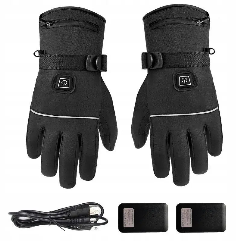 Varme Hansker Berøringshansker Vanntette Usb Powerbank L/xl